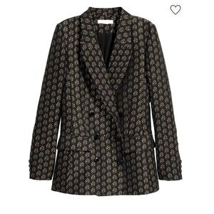 H&M jacquard printed blazer